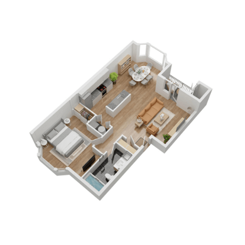 ?? floor plan of a studio apartment